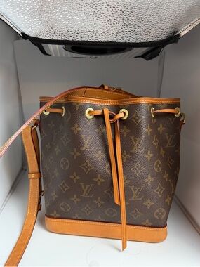 Louis Vuitton Brown Monogram Drawstring Noe Shoulder Bag